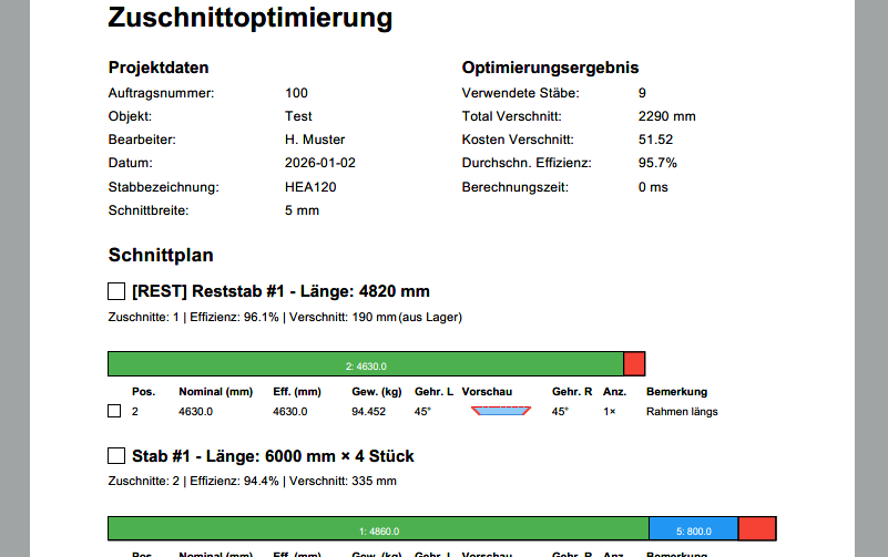 Professionelle Ausgabe